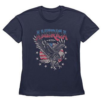 Women's American Bald Eagle Graphic Tee