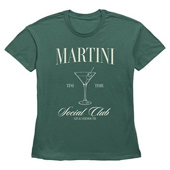 Women's Martini Social Club Short Sleeve Basic Fit Graphic Tee