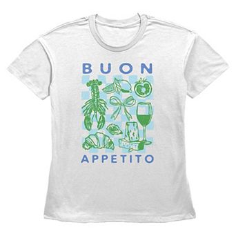 Women's Buon Appetito Short Sleeve Basic Fit Graphic Tee