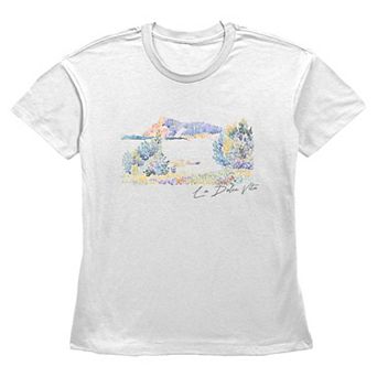 Women's La Dolce Vita Paint Short Sleeve Basic Fit Tee