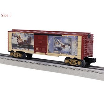 Thomas Kinkade Disney's Mickey & Minnie Evening Sleigh Ride O Gauge Model Train Boxcar