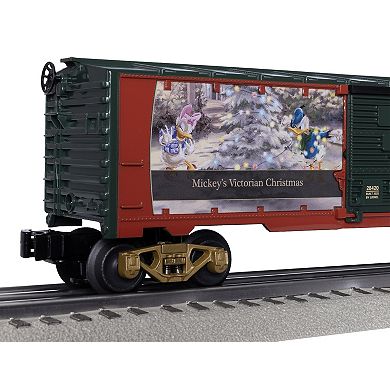 Thomas Kinkade Disney's Mickey's Victorian Christmas O Gauge Model Train Boxcar