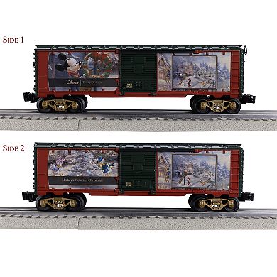 Thomas Kinkade Disney's Mickey's Victorian Christmas O Gauge Model Train Boxcar