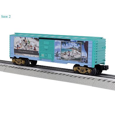 Thomas Kinkade Disney's Mickey & Minnie in Florida O Gauge Model Train Boxcar