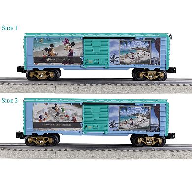 Thomas Kinkade Disney's Mickey & Minnie in Florida O Gauge Model Train Boxcar