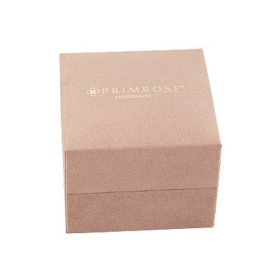 PRIMROSE Fine Silver-Plated Lab-Created Moissanite Channel Band Ring