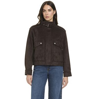 Women's Modern Supply by Sanctuary Faux Suede Bomber Jacket