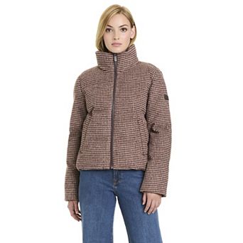 Women's Modern Supply by Sanctuary Faux Wool Cropped Puffer Jacket