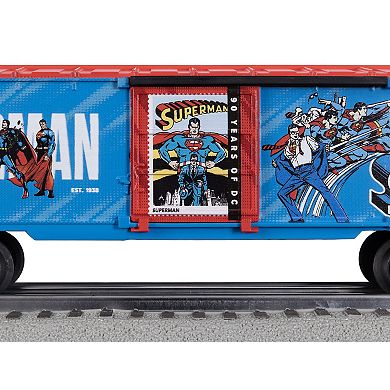Lionel Superman 90 Years of DC O Gauge Model Train Boxcar