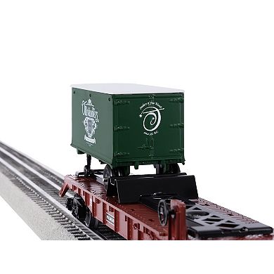 Lionel Hogsmeade O Gauge Model Train Flatcar with 2 Piggyback Trailers