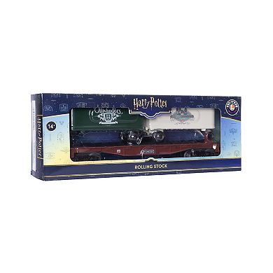 Lionel Hogsmeade O Gauge Model Train Flatcar with 2 Piggyback Trailers
