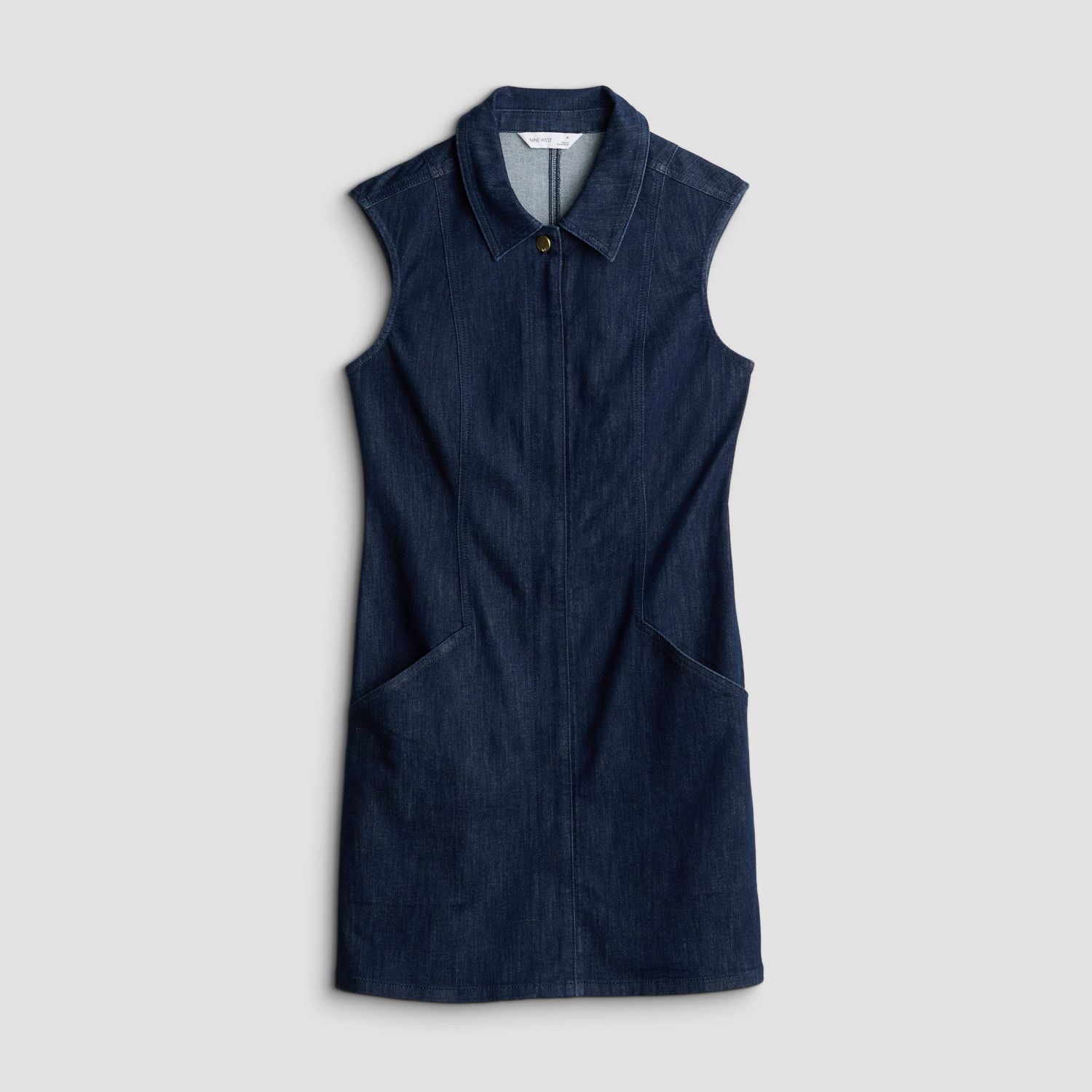 Женское платье Nine West Denim Collared Mini — фото 5