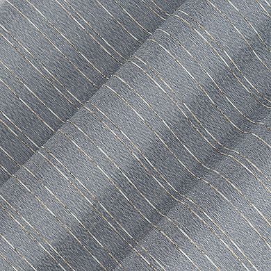 Sun Zero Dresden Slub Detail Magnetic Closure 2-Pack 100% Blackout Grommet Curtain Panels