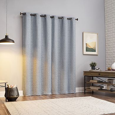 Sun Zero Serenity Abstract Magnetic Closure 2-Pack Blackout Grommet Curtain Panels