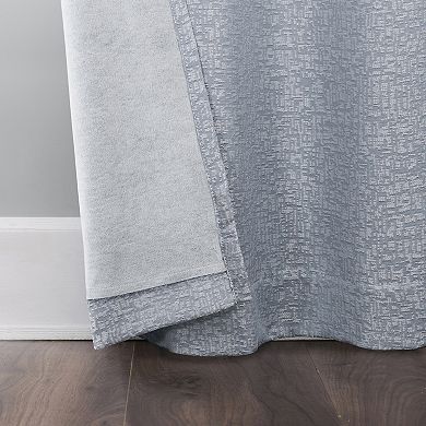 Sun Zero Serenity Abstract Magnetic Closure 2-Pack Blackout Grommet Curtain Panels