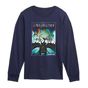 Boys 8-20 How To Train Your Dragon Dragon Long Sleeve Graphic Tee