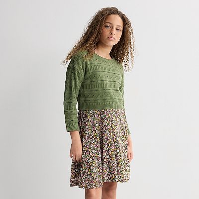 long sleeve sweater skater dress Womens Long Sleeve Sweater Dress Knit Crochet Casual A Line Flowy Skater  Mini Dresses