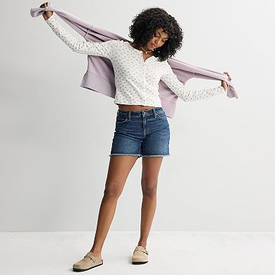Juniors' SO® Low Rise Baggy Shorts