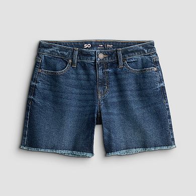 Juniors' SO® Low Rise Baggy Shorts
