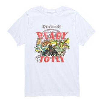 Boys 8-20 How To Train Your Dragon Ready To Fly Graphic Tee