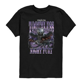 Boys 8-20 How To Train Your Dragon Toothless Night Fury Graphic Tee