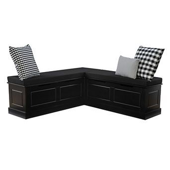 Linon Tobin 5 pc Nook, Cushions & Pillows Set
