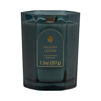 Sonoma Goods For Life® Falling Leaves 7.3-oz. Hex Glass Candle