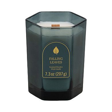 Sonoma Goods For Life® Falling Leaves 7.3-oz. Hex Glass Candle