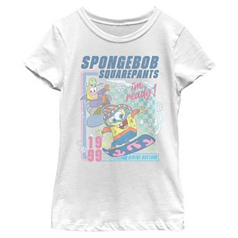 Girls' SpongeBob SquarePants Graphic Short Sleeve Crew Tee