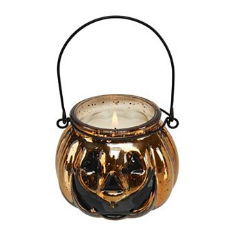Celebrate Together™ Halloween Caramel Toffee Jack-O-Lantern Decorative Glass Candle