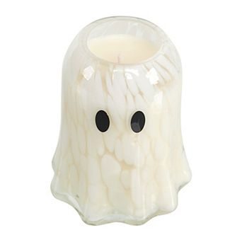 Celebrate Together™ Halloween Apple Spice Confetti Glass Ghost Candle