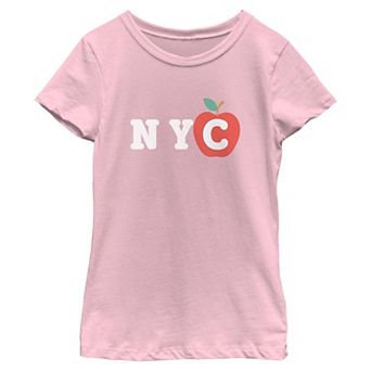 Girls' SO® NYC Apple Short Sleeve Crew Tee