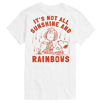 Men's Peanuts It's Not All Sunshine & Rainbows Graphic Tee