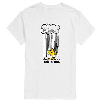 Men's Peanuts Woodstock This Is Fine Graphic Tee