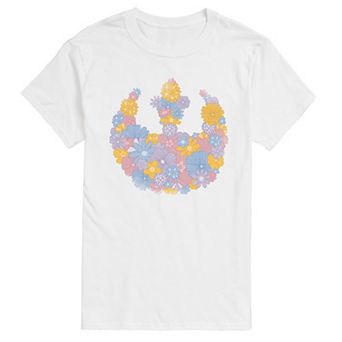 Men's Star Wars Rebel Spring Flowers Logo Graphic Tee