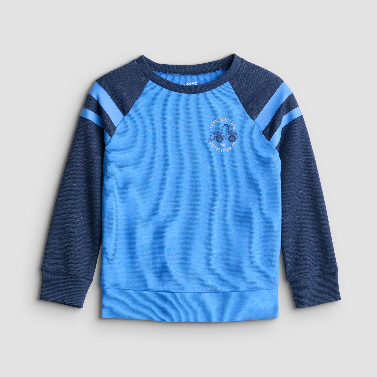 Рубашка Jumping Beans® Relaxed Thermal Crew для мальчиков, цвет: Синий — фото 1