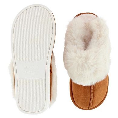 CTM Women's Warm Faux Fur Lined Clog Slippers by Wootie