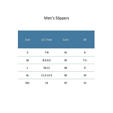 CTM Men's Supportive Open Toe Hook and Loop Slide Slippers