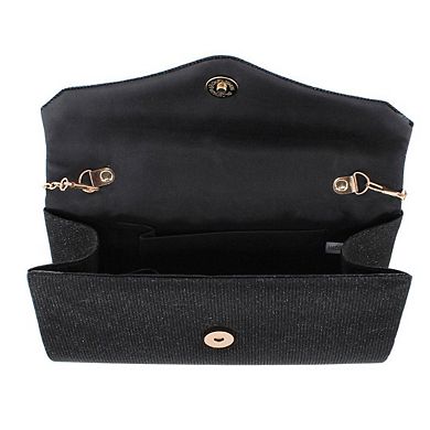 CTM Women's Rhinestone Envelope Clutch Evening Handbag