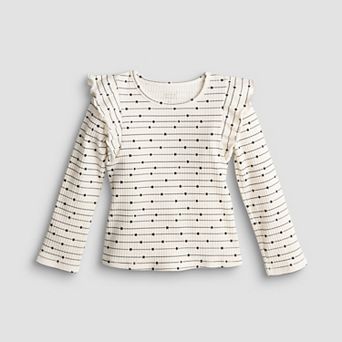Baby & Toddler Girl Jumping Beans® Rib Flutter Sleeve Top