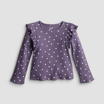 Baby & Toddler Girl Jumping Beans® Rib Flutter Sleeve Top
