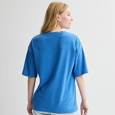 Juniors' SO Varsity Boyfriend V-Neck T-Shirt