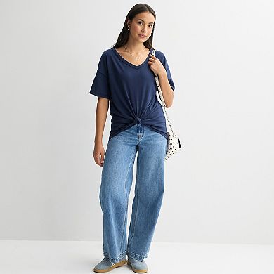 Juniors' SO Boyfriend V-Neck T-Shirt