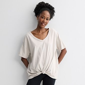 Juniors' SO® Boyfriend V-Neck T-Shirt