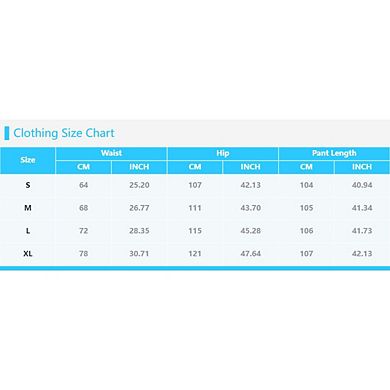 Women's Solid Drawstring Waist Wide Leg Sweatpant Casual Fit High Waist Straight Pants