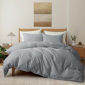 Peace Nest Linen Blend Duvet Cover Set