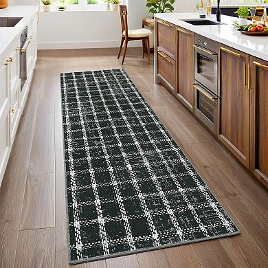 Modern Area Rug Machine Washable Non Slip Non Shedding Low Pile Foldable Mat for Living Room