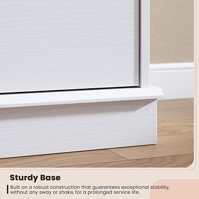 5 Drawer Dresser with Deep Drawers and Wide Top