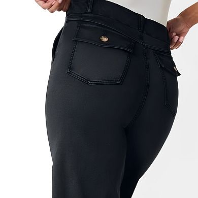 Women's Versatile Nine-Point Jeans Classic Loose Straight Pants Comfortable Daily Wear