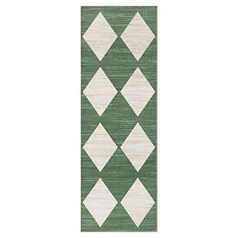 Modern Area Rug Non Slip Non Shedding Stain Resistant Low Pile Carpet for Laundry Dining Room